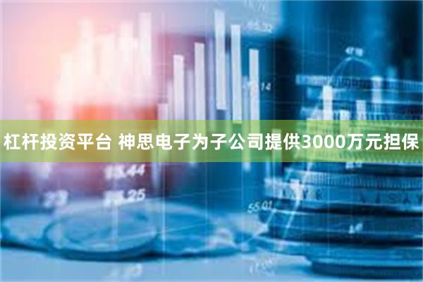 杠杆投资平台 神思电子为子公司提供3000万元担保