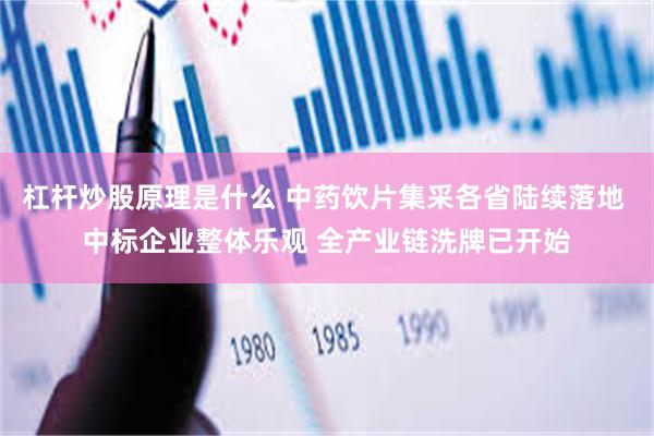 杠杆炒股原理是什么 中药饮片集采各省陆续落地 中标企业整体乐观 全产业链洗牌已开始