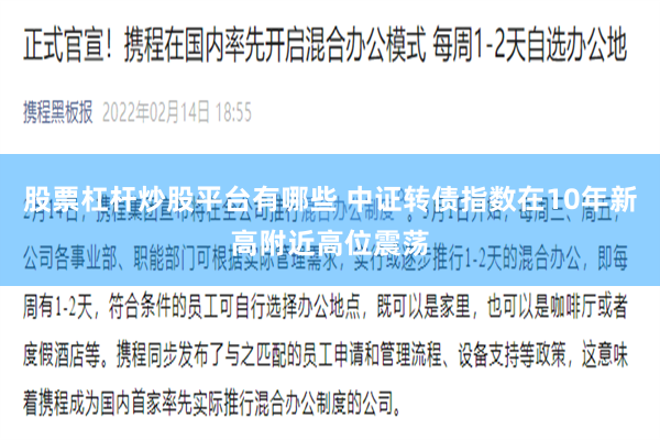 股票杠杆炒股平台有哪些 中证转债指数在10年新高附近高位震荡